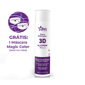 Matizador 3d Platinum Branco Efeito Platinado 300ml Magic Color