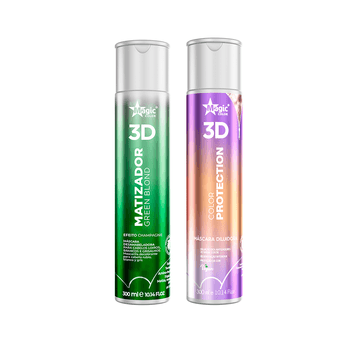 Matizador-3D-Green-Blond-300ml---Mascara-Diluidora-3D-Color-Protection-300ml