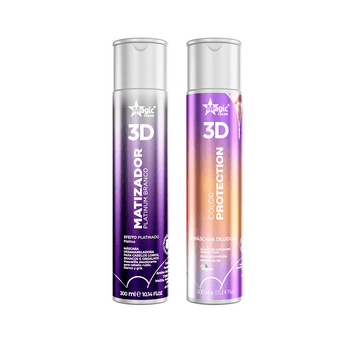 Matizador-3D-Platinum-Branco-300ml---Mascara-Diluidora-3D-Color-Protection-300ml